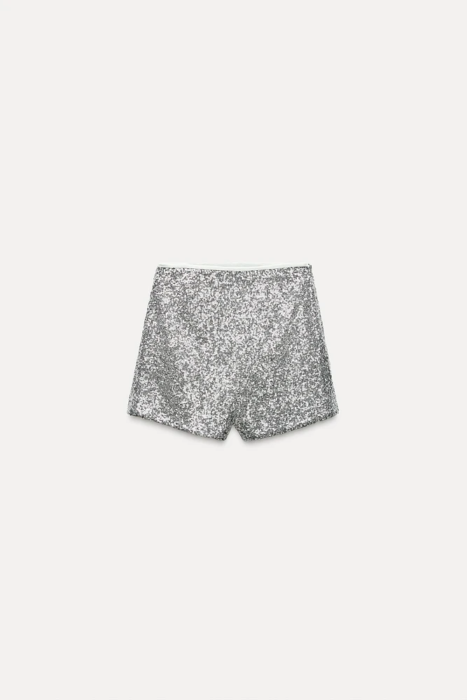 SEQUIN SHORTS