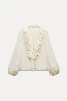 RUFFLED BLOUSE ZW COLLECTION