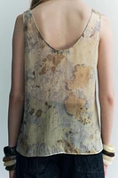 SEMI-SHEER PRINTED TOP ZW COLLECTION