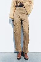 WRINKLED CARGO PANTS ZW COLLECTION