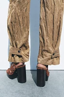 WRINKLED CARGO PANTS ZW COLLECTION