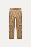 WRINKLED CARGO PANTS ZW COLLECTION