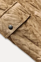 WRINKLED CARGO PANTS ZW COLLECTION