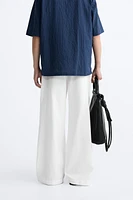 PLEATED WIDE FIT PANTS