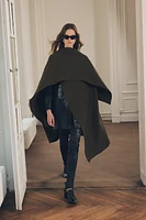 WOOL BLEND ASYMMETRIC CAPE ZW COLLECTION