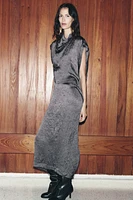 WRINKLE LOOK DRESS ZW COLLECTION