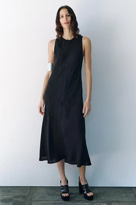 ZW COLLECTION 100% LINEN MIDI DRESS