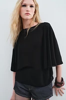 FLOWY CAPE BLOUSE ZW COLLECTION