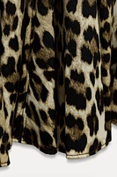 ANIMAL PRINT GODET DRESS ZW COLLECTION