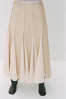 BOX PLEAT MIDI SKIRT ZW COLLECTION