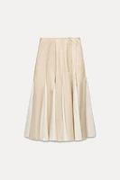 BOX PLEAT MIDI SKIRT ZW COLLECTION