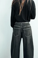 TRF HIGH-WAISTED RELAXED PANTS WITH DARTS