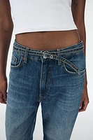 TAILORED MID WAIST BALLOON JEANS