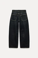 TRF MID WAIST BAGGY BALLOON JEANS