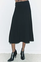 GODET PLEAT MIDI SKIRT ZW COLLECTION