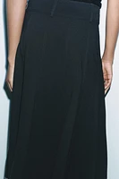 GODET PLEAT MIDI SKIRT ZW COLLECTION