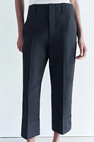 TURNED-UP CUFF CHINO PANTS ZW COLLECTION