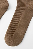 TIED METALLIC THREAD LONG SOCKS