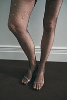 40 DENIER RHINESTONE FISHNET TIGHTS