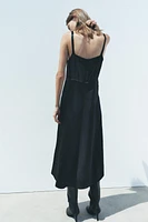 SATIN EFFECT SLIP DRESS ZW COLLECTION