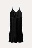 SATIN EFFECT SLIP DRESS ZW COLLECTION