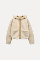 HOODED FLEECE JACKET