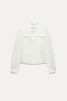 OPENWORK EMBROIDERY SHIRT