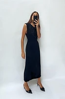 MIDI DRESS WITH FRONT TIE