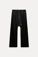 ASYMMETRIC SATIN EFFECT PANTS ZW COLLECTION