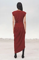 ASYMMETRIC DRAPED DRESS LIMITED EDITION