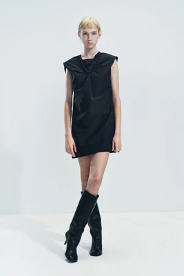 KNOTTED MINI DRESS ZW COLLECTION