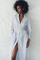 POPLIN SHIRT DRESS ZW COLLECTION