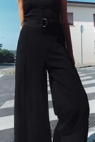 WIDE JUMPSUIT WITH BELT