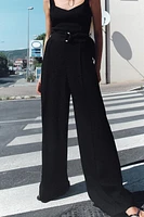 WIDE JUMPSUIT WITH BELT