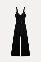 WIDE JUMPSUIT WITH BELT