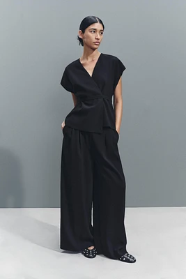 PLEATED ANKLE LENGTH PANTS ZW COLLECTION