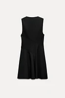 SQUARE NECK MINI DRESS ZW COLLECTION