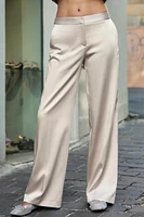 SATIN EFFECT PANTS