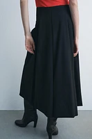 BOX PLEAT MIDI SKIRT ZW COLLECTION