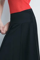 BOX PLEAT MIDI SKIRT ZW COLLECTION