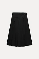 BOX PLEAT MIDI SKIRT ZW COLLECTION