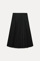 BOX PLEAT MIDI SKIRT ZW COLLECTION