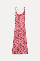 MIDI FLORAL PRINT DRESS