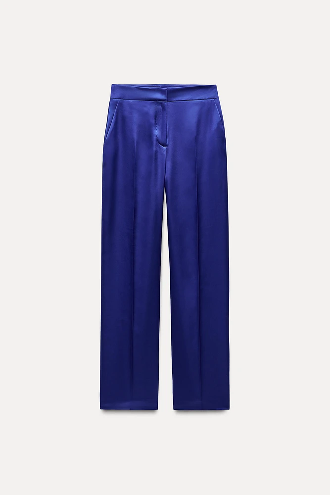 SATIN EFFECT PANTS