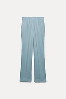 FLARED HIGH WAIST PANTS