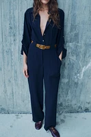 LONG BELTED JUMPSUIT