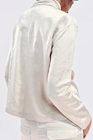 DRAPED SATIN EFFECT TOP ZW COLLECTION