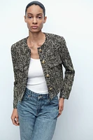 TEXTURED SHORT BLAZER