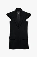 WOOL SHOULDER PAD DRESS X STEFANO PILATI