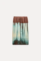 PRINTED MIDI SKIRT ZW COLLECTION